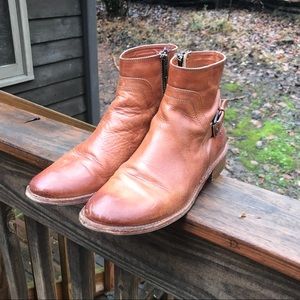 Light Brown Frye Booties